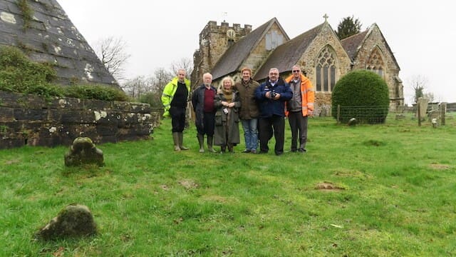 The Heritage Consulting team with Brightling Pyramid.