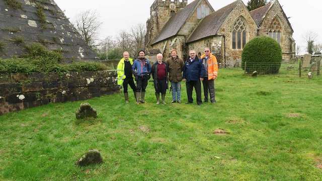 The Heritage Consulting team with Brightling Pyramid.