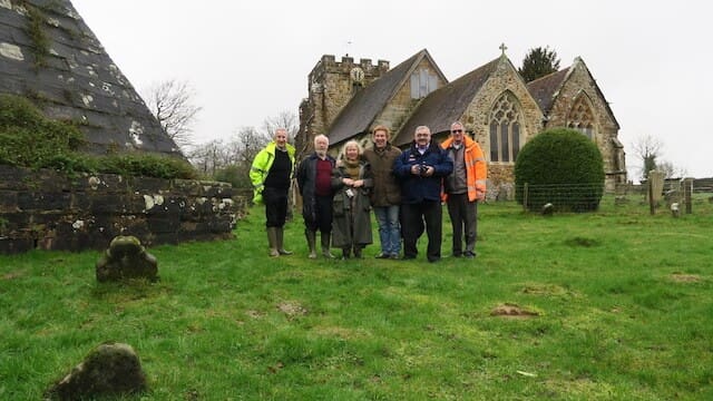 The Heritage Consulting team with Brightling Pyramid.